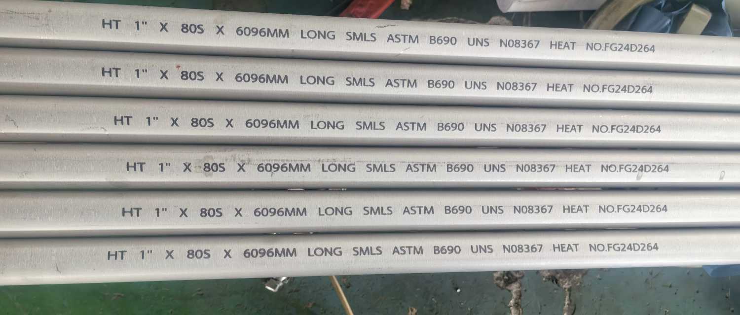 SCH80S AL6XN Tuberías de acero inoxidable